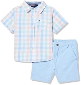 Tommy Hilfiger boys 2pc Shirt Short Set