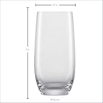 Schott Zwiesel Tritan Crystal Glass Banquet Barware Collection Long Drink/Iced Beverage Cocktail Glass, 18.2-Ounce, Set of 6