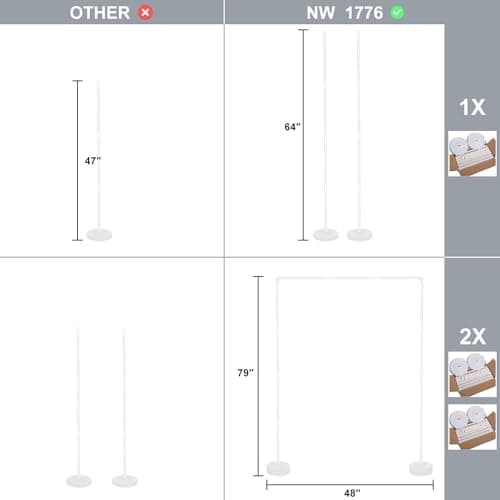 NW 1776 63" 2 set balloon stand kit