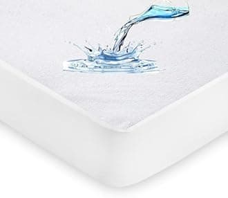 100% Water & Moisture Proof Extra Deep Terry Towel Mattress Protector Topper Cover Anti Allergy and Breathable. (Crib(47x90+15) Cm)