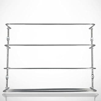 Evelots Wrap/Pan Organizer Rack-Door/Wall Mount-Plastic/Foil Paper-Chrome-Set/2