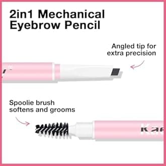 AMY'S DIARY Eyebrow Pencil Retractable Definer, DARK GRAY Dual-Sided Brow Brush, Fine Tip, Shapes, Defines, Fills Brow Makeup Flapiz Para Cejasills (02#DARK GRAY)