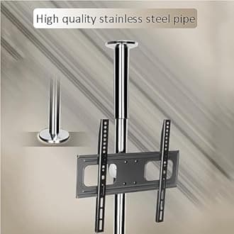 Adjustable TV Mount Bracket - 360 Degree Rotating Frame Floor Stand, Partition Wall Rotating Rack, Rotating TV Cabinet Rotating Base, Fits 32-55inch LED Screen Display