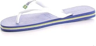 Havaianas Brasil Logo Unisex Adult Flip Flops,Blue/White,35/36 EU