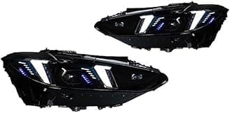 Head Lamp Compatible for BMW 4 series G22 G82 Headlights 2020-2023 M4 Headlights DRL Turn Signal High Beam Angel Eye Projector Lens(For Laser Car)