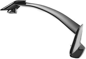 Replacement for 2016-2021 Honda Civic Hatchback FK4 FK7 | JDM Type-R Style Rear Trunk Lid Wing Spoiler (ABS Plastic - Painted Glossy Black)