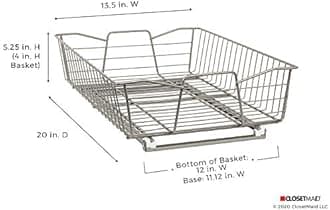 ClosetMaid 3087 14-Inch Wide Cabinet Organizer, Nickel