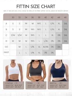 FITTIN Racerback Sports Bras for Women - Padded Seamless Support Bra for Yoga Gym Workout Fitness