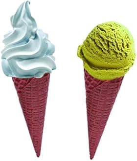 AussieBlends Waffle Ice Cream Cones Bulk For Soft Serve, Gelato, and Scooped ...