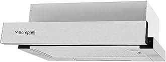 Bompani 90cm Built-in Hood With Stainless Steel, Slide Out Design, 2 Speeds, 440 M3/H, Aluminum & Carbon Filters, 3-Layer Aluminum Filter (2 pcs) - BOCP693N Silver