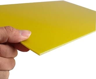 G10 FR4 Sheet Fiberglass Panel, Epoxy Resin Panel, 200x300x3.0mm Yellow