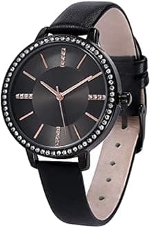 Womens Watches Leather Quartz Watch Waterproof Fashion Wristwatch for Women Ladies Girls
