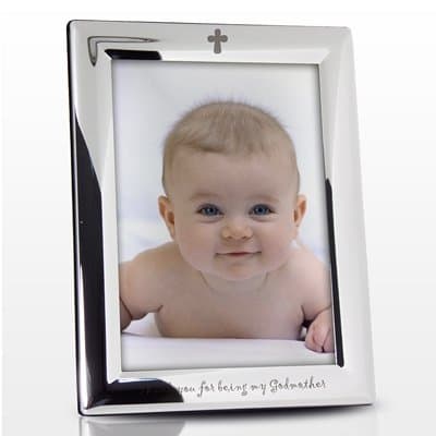 Godmother Silver Frame, Personalised, Keepsake, Special Gift, Unique