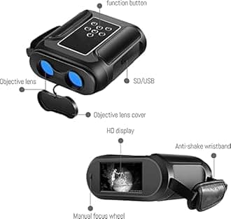 Corsehild Digital HD Night Vision Goggles, Binoculars with 3 inches Large Viewing Screen & 40x Zoom, Telescope Night Vision with Take PhotoVideo Recording for Hunting, Hiking