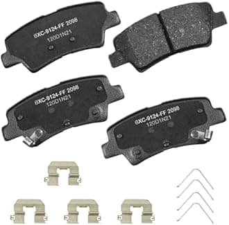Premium SBC2098 Ceramic Rear Brake Pads for Hyundai Nexo 2023-2019, Tucson 2021-2018, Kia Cadenza 2017, Cadenza 2019, Sportage 2022-2017, Sportage 2024