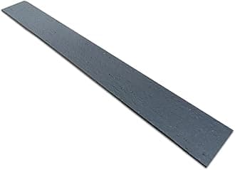 RecoEdge 1.2m Plastic Garden Lawn Edging Plank - 5 Pk Black