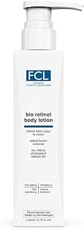 - FCL Bio Retinol Body Lotion, For Skin- Ageing, Keratosis Pilaris, Smoothen Rough, Bumpy & Tanned Skin, Maintains Oil Balance, Non-Comedogenic Formulation 200ml
