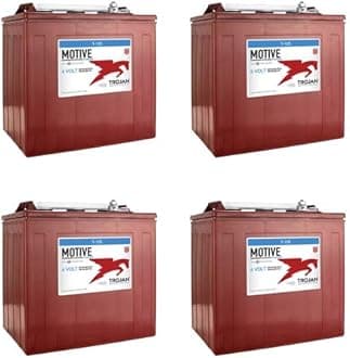 Trojan T-105 GC2 6V 225Ah Deep Cycle Flooded Lead Acid Battery x4