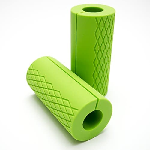 Gorilla Gripz - The Thick Bar Simulator: FULL SIZE 2.25" or JR 2" Attach to Bar for Enhanced Workouts and Grip Strength (Green)