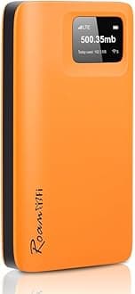 RoamWiFi 4G LTE Mobile Hotspot Router Worldwide Portable High Speed Hotspot with US 1GB Data 30Day No SIM Card Needed 10 Connected Devices Pocket Hotspot for Travel in 170+ Countries