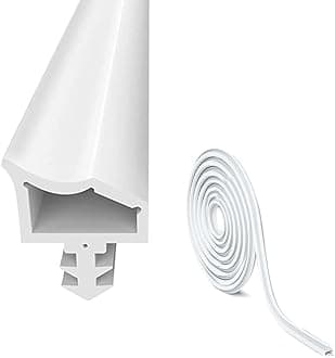 Premium Door Seal for Indoor Doors Against Draughts 15 m White