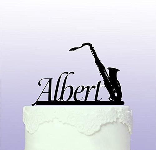Personalised Saxophone Cake Topper