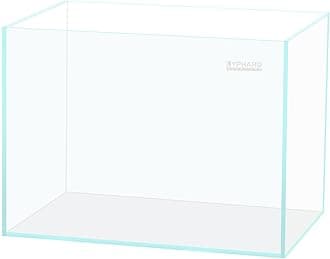 LYPHARD AQUARIUMS 9.5 Gallon Rimless Aquarium, Ultra Clear Glass Low Iron Small Fish Tank for Betta, L15.7×W11.8×H11.8 Inches Thickness 5mm with EVA Foam Mat Included