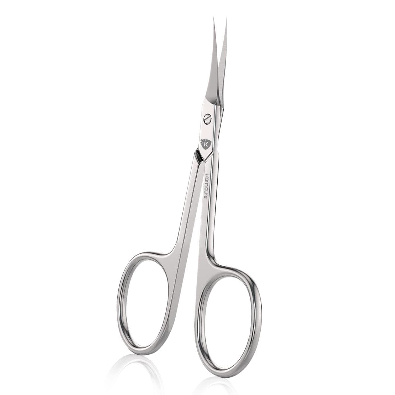 | Extra Fine Cuticle Scissors - Manicure Scissors, Eyebrow Scissors, Brow Scissors & Cosmetic Scissors for Facial Hair & Eyelashes Trimming