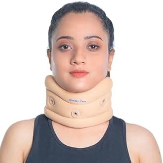 Wonder Care Soft Cervical Collar Adjustable Collar Neck Support Brace Neck Support Soft Neck Collar Neck Brace for Neck Pain and Support for Women & Men-L