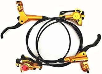 HB-875 Hydraulic Disc Brake Front & Rear 750mm & 1400mm MTB BMX Set, Gold