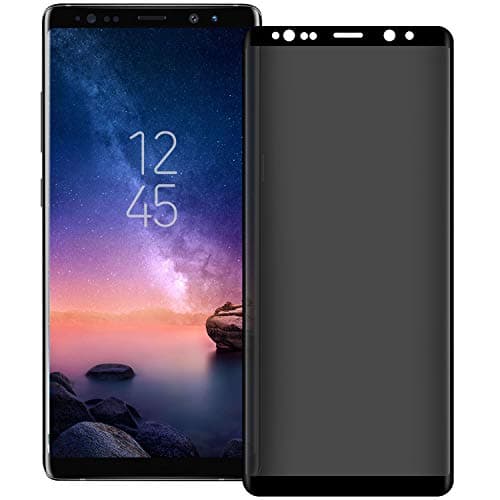 Galaxy Note 8 Privacy Screen Protector, VitaVela [3D Curved] [Case Friendly] 9H Hardness Anti-Spy Tempered Glass Filmy, for Samsung Galaxy Note 8 (6.2") Black