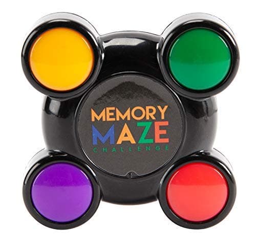 Fun Memory Maze Challenge Brainteaser with Light Up Buttons and Sound, Color Changing Sequences
