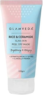 Korean Rice & Ceramide Peel Off Mask for Men & Women | Reduces Signs of Ageing, Brightening & Even Tone Complexion |For Dry & Dull Skin|Dermatologically Approved Face Pack (100gm)