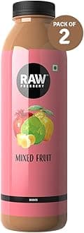 Raw Pressery Mixed Fruit Juice (2 x 1000ml) High Vitamin C & Dietary Fiber, Natural Energizer & Immunity Booster, Healthy Juice, No Added Sugar