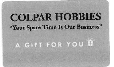 Colpar Hobbies Gift Card