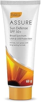Assure Best Sun Defense SPF 30+ PA++ | Oil Free | Sunscreen 30+ | Broad Spectrum UVA & UVB Protection | 60g (1)