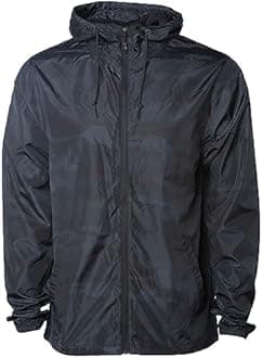Global Blank Men's Windbreaker Jacket Lightweight Water-Resistant Windbreakers for Men
