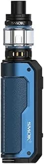 JJA Fortis Kit 80W For Smok, 0.96-Inch TFT Color Display, Type-C Fast Charging, Single 18650/21700 Battery (Not Included), Easy To Grip And Non-Slip, 2ML Cartridge No Nicotine, (Blue)