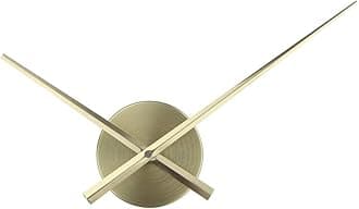 Timelike 3D Clock Hands, DIY Large Clock Hands Needles Wall Clocks 3D Home Art Decor Quartz Clock Mechanism Accessories (Gold)
