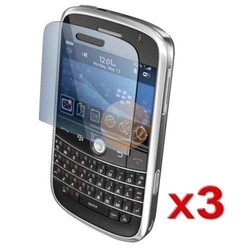 3 x LCD SCREEN PROTECTOR COVER FOR BLACKBERRY BOLD 9000