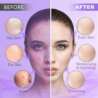 Angeland Jelly Mask for Facials Professional, Hydrating & Moisturizing Peel-Off Natural Gel Face Mask SkinCare, Professional Spa Use Jelly Face Masks, Deep Hydration & Glow 23 Fl Oz (Lavender)