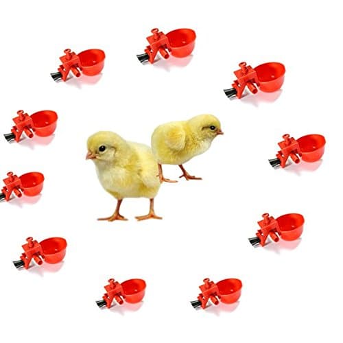 10Pcs Automatic Feed Poultry Water Drinking Cup Chicken Drinker