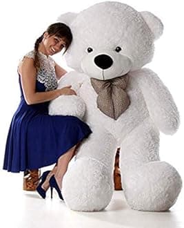 Teddy Bear Plush Stuffed Animals Soft Toys, Huggable Teddy Bear, Birthday Gift for Boys, Girls, Wife, Girlfriend, Women, Kids Valentine's Christmas Gift (6 Feet, White)