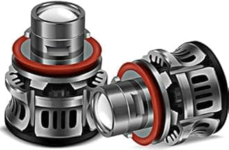 CLOUDSALE, Your Store, Your Place 2XT7 Mini DC9-20V 3600W 4400LM 6000K Projector Light LaserLight White LED Lens with SMD-3570 Lamp(H8/H9/H11/H16) (Pack of 2)