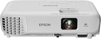 Epson EB-W06 3LCD, HD ready, 3700 Lumens, 320 Inch Display, Built-in Speaker, WXGA Projector - White