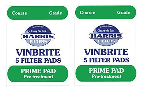 2x Harris Prime Pre-Filter Pads 5-pack Use with Harris Vinbrite MK3 Filter Kit