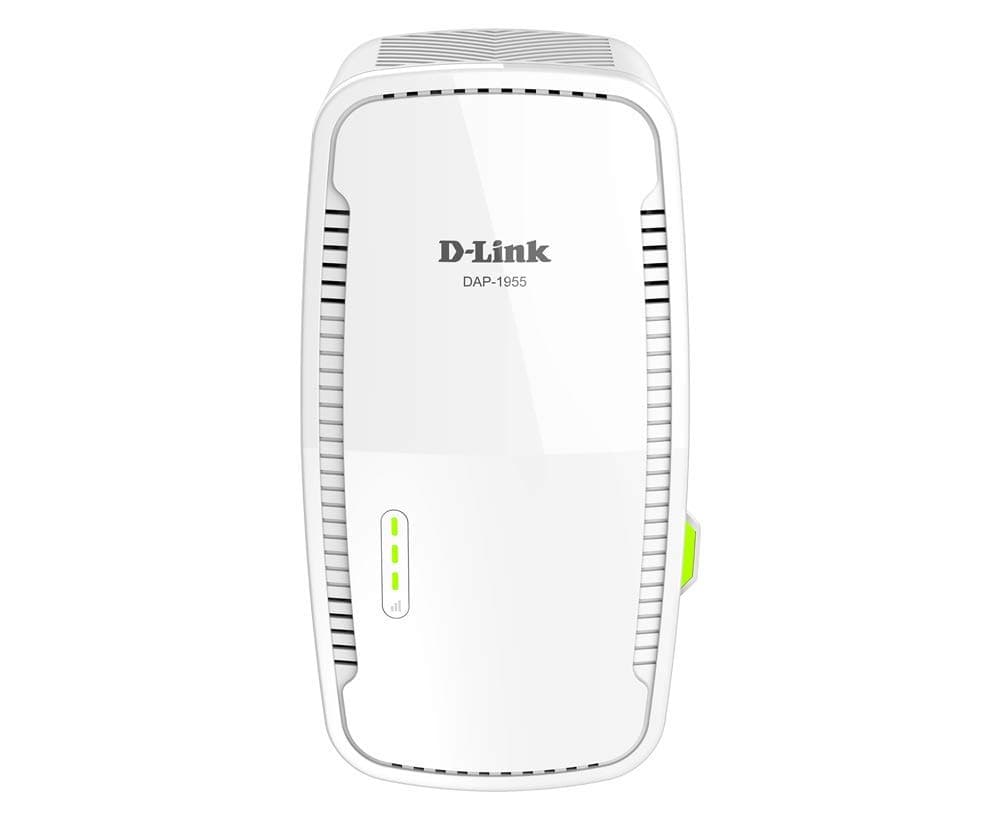 D-Link DAP-1955-US, WiFi Range Extender Mesh Gigabit AC1900 Dual Band Plug In Wall Signal Booster Wireless or Ethernet Port Smart Home Access Point