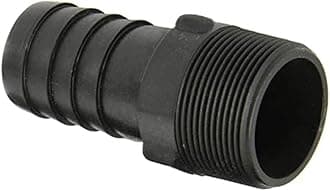 1/2 Inch PVC Hose Connector - Insert x MNPT Barb Fitting - Garden Adapter for Water Hose