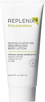 Replenix Glycolic Acid 15% Resurfacing Body Lotion – Medical Grade Glycolic Acid Exfoliating Cream – Antioxidant Treatment Smooths Skin Texture – Suitable for Sensitive Skin, 200 mL