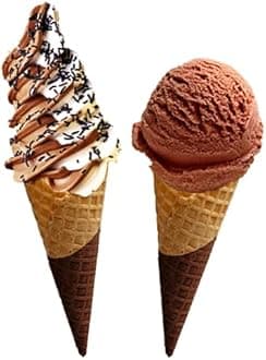 AussieBlends Waffle Ice Cream Cones Bulk For Soft Serve, Gelato, and Scooped Ice Cream, Waffle Cones Bulk, Vanilla Chocolate Cone Flavor, 312 Count (Vanilla Chocolate, Regular Size)
